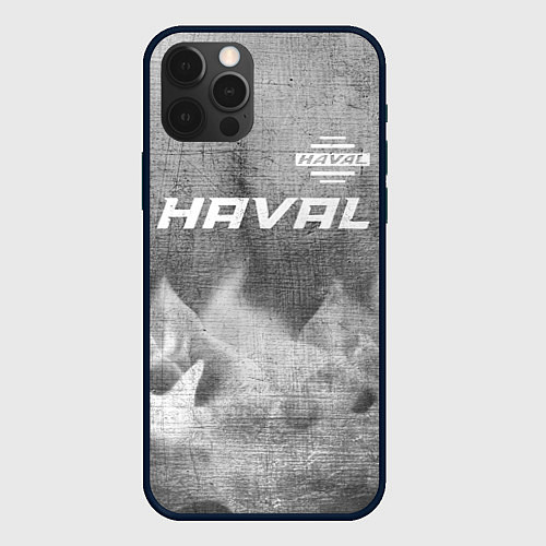 Чехол iPhone 12 Pro Haval - grey gradient посередине / 3D-Черный – фото 1