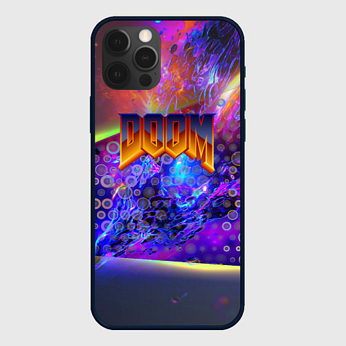 Чехол iPhone 12 Pro Doom abstraction mars / 3D-Черный – фото 1