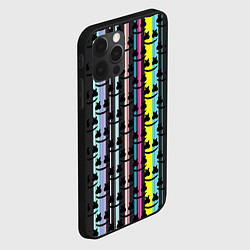 Чехол для iPhone 12 Pro Marshmello dj pattern line, цвет: 3D-черный — фото 2