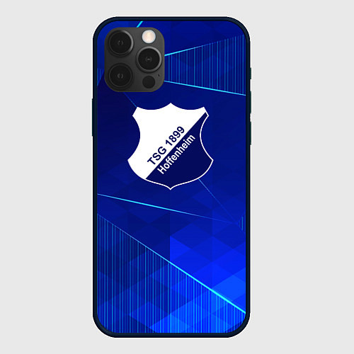 Чехол iPhone 12 Pro Hoffenheim blue poly / 3D-Черный – фото 1