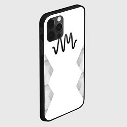 Чехол для iPhone 12 Pro Arctic Monkeys white poly, цвет: 3D-черный — фото 2