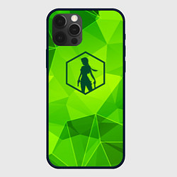 Чехол iPhone 12 Pro Tomb Raider green poly