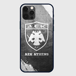 Чехол iPhone 12 Pro AEK Athens - grey gradient