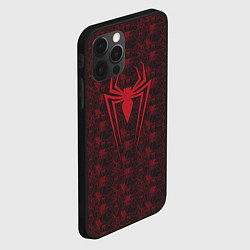 Чехол для iPhone 12 Pro Spider-Man logo, цвет: 3D-черный — фото 2