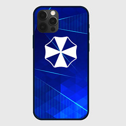 Чехол iPhone 12 Pro Resident Evil blue poly