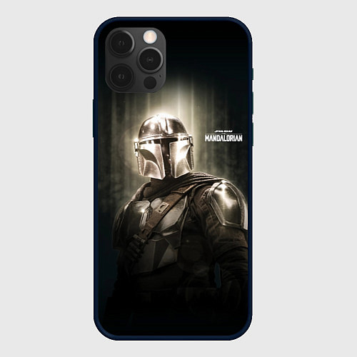 Чехол iPhone 12 Pro Din Djarin - The Mandalorian / 3D-Черный – фото 1