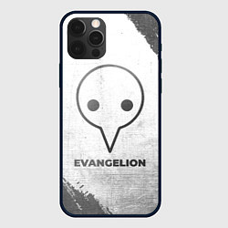 Чехол iPhone 12 Pro Evangelion - white gradient