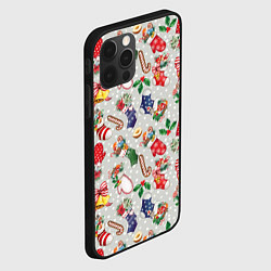 Чехол для iPhone 12 Pro Christmas Pattern, цвет: 3D-черный — фото 2