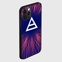 Чехол для iPhone 12 Pro Thirty Seconds to Mars red energy, цвет: 3D-черный — фото 2