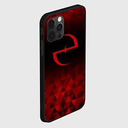 Чехол для iPhone 12 Pro Evanescence red poly, цвет: 3D-черный — фото 2