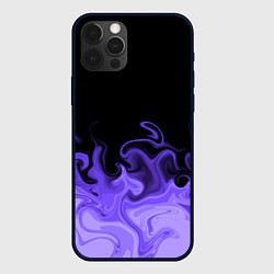 Чехол iPhone 12 Pro Абстрактный фиолетовый огонь