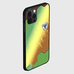 Чехол для iPhone 12 Pro Tesla hexagon, цвет: 3D-черный — фото 2