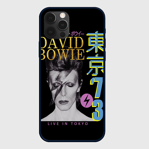 Чехол iPhone 12 Pro David Bowie - Tokyo 1973 / 3D-Черный – фото 1