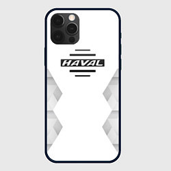 Чехол для iPhone 12 Pro Haval white poly, цвет: 3D-черный