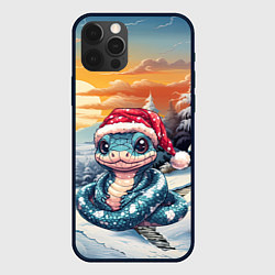 Чехол для iPhone 12 Pro Символ 2025 года - змейка, цвет: 3D-черный