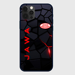 Чехол для iPhone 12 Pro Jawa - плиты с эффектом свечения, цвет: 3D-черный