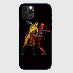 Чехол iPhone 12 Pro Дэдпул против Росомахи