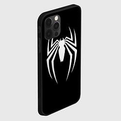 Чехол для iPhone 12 Pro Black SpiderMan, цвет: 3D-черный — фото 2