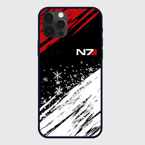 Чехол iPhone 12 Pro Mass Effect - Merry Christmas / 3D-Черный – фото 1