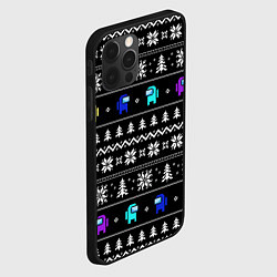 Чехол для iPhone 12 Pro Ornament - Among Us new year, цвет: 3D-черный — фото 2
