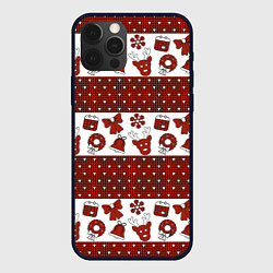 Чехол iPhone 12 Pro Новогодний паттерн
