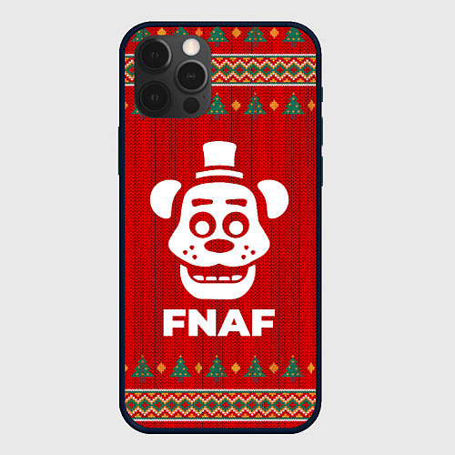 Чехол iPhone 12 Pro FNAF new year / 3D-Черный – фото 1