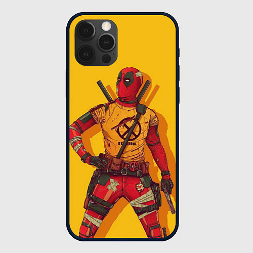 Чехол iPhone 12 Pro Deadpool - Wade Wilson / 3D-Черный – фото 1