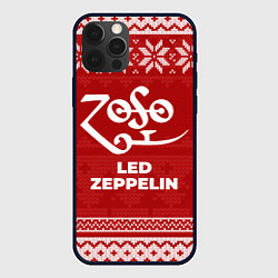 Чехол iPhone 12 Pro Новогодний Led Zeppelin