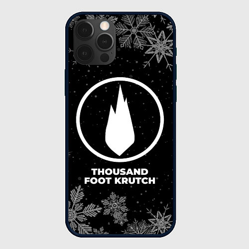 Чехол iPhone 12 Pro Снежный Thousand Foot Krutch / 3D-Черный – фото 1