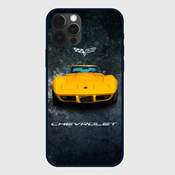 Чехол iPhone 12 Pro Спортивный американский Chevrolet Corvette