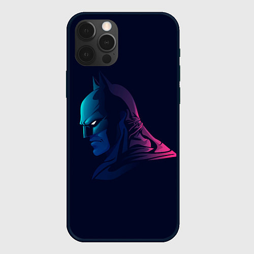 Чехол iPhone 12 Pro Batman gradient / 3D-Черный – фото 1