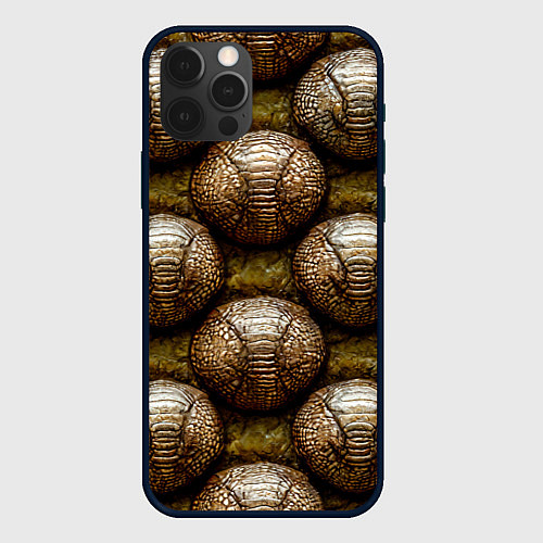 Чехол iPhone 12 Pro Броненосцы / 3D-Черный – фото 1