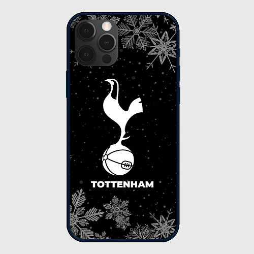 Чехол iPhone 12 Pro Снежный Tottenham / 3D-Черный – фото 1