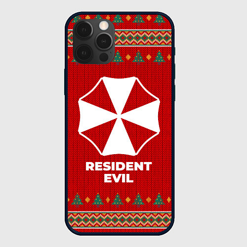 Чехол iPhone 12 Pro Resident Evil new year / 3D-Черный – фото 1