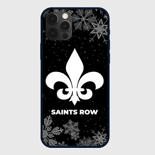 Чехол iPhone 12 Pro Снежный Saints Row / 3D-Черный – фото 1