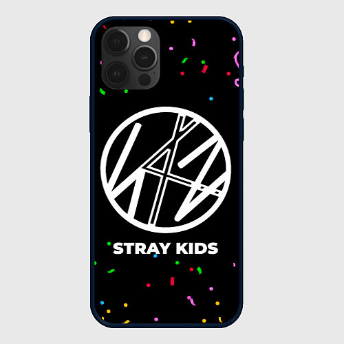 Чехол iPhone 12 Pro Stray Kids конфети / 3D-Черный – фото 1