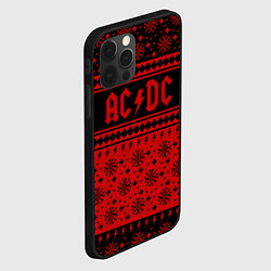 Чехол для iPhone 12 Pro ACDC christmas sweater, цвет: 3D-черный — фото 2