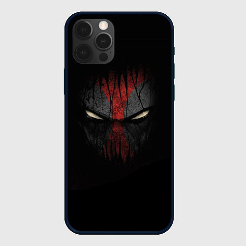 Чехол iPhone 12 Pro Darkness Deadpool / 3D-Черный – фото 1