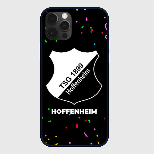 Чехол iPhone 12 Pro Hoffenheim конфети / 3D-Черный – фото 1