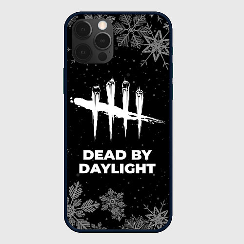 Чехол iPhone 12 Pro Снежный Dead by Daylight / 3D-Черный – фото 1
