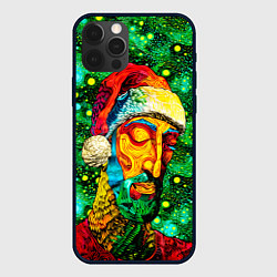 Чехол iPhone 12 Pro Ded Moroz: pop-art-brut-nouveau pointillism