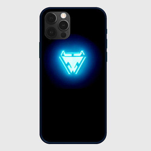 Чехол iPhone 12 Pro Iron Man emblem / 3D-Черный – фото 1