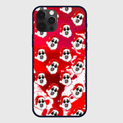 Чехол iPhone 12 Pro Funny Santa clown Art in blood