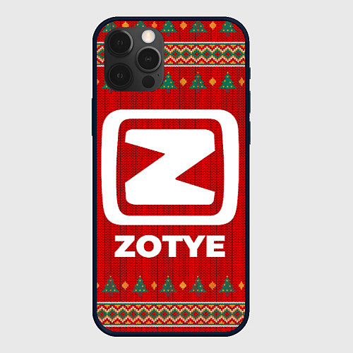 Чехол iPhone 12 Pro Zotye new year / 3D-Черный – фото 1