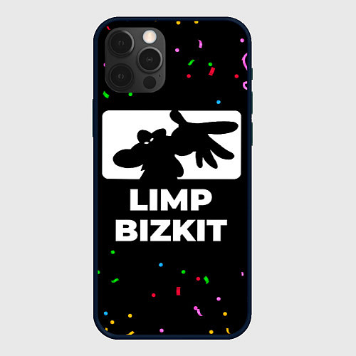 Чехол iPhone 12 Pro Limp Bizkit конфети / 3D-Черный – фото 1