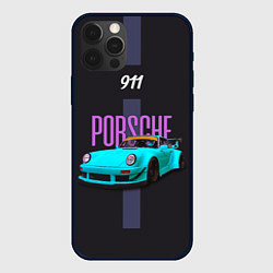 Чехол для iPhone 12 Pro Немецкий автомобиль Porsche 911, цвет: 3D-черный