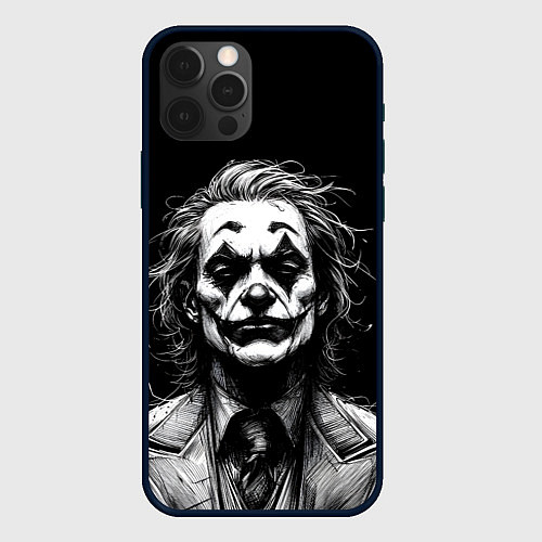 Чехол iPhone 12 Pro Joker - clown / 3D-Черный – фото 1