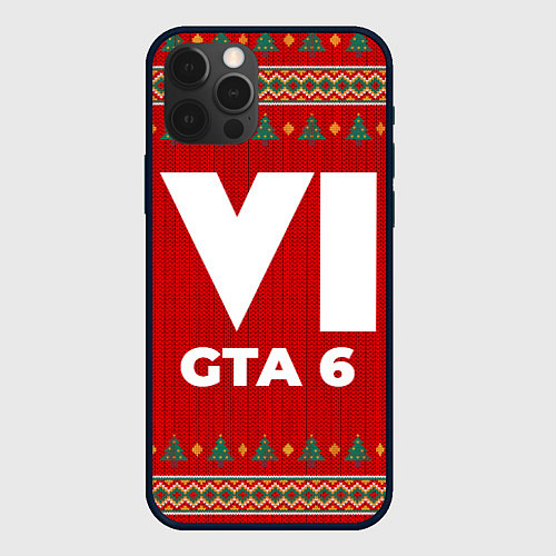 Чехол iPhone 12 Pro GTA 6 new year / 3D-Черный – фото 1