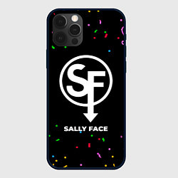 Чехол для iPhone 12 Pro Sally Face конфети, цвет: 3D-черный