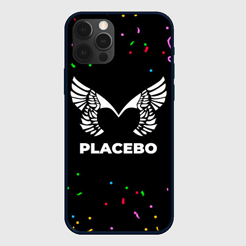 Чехол iPhone 12 Pro Placebo конфети / 3D-Черный – фото 1
